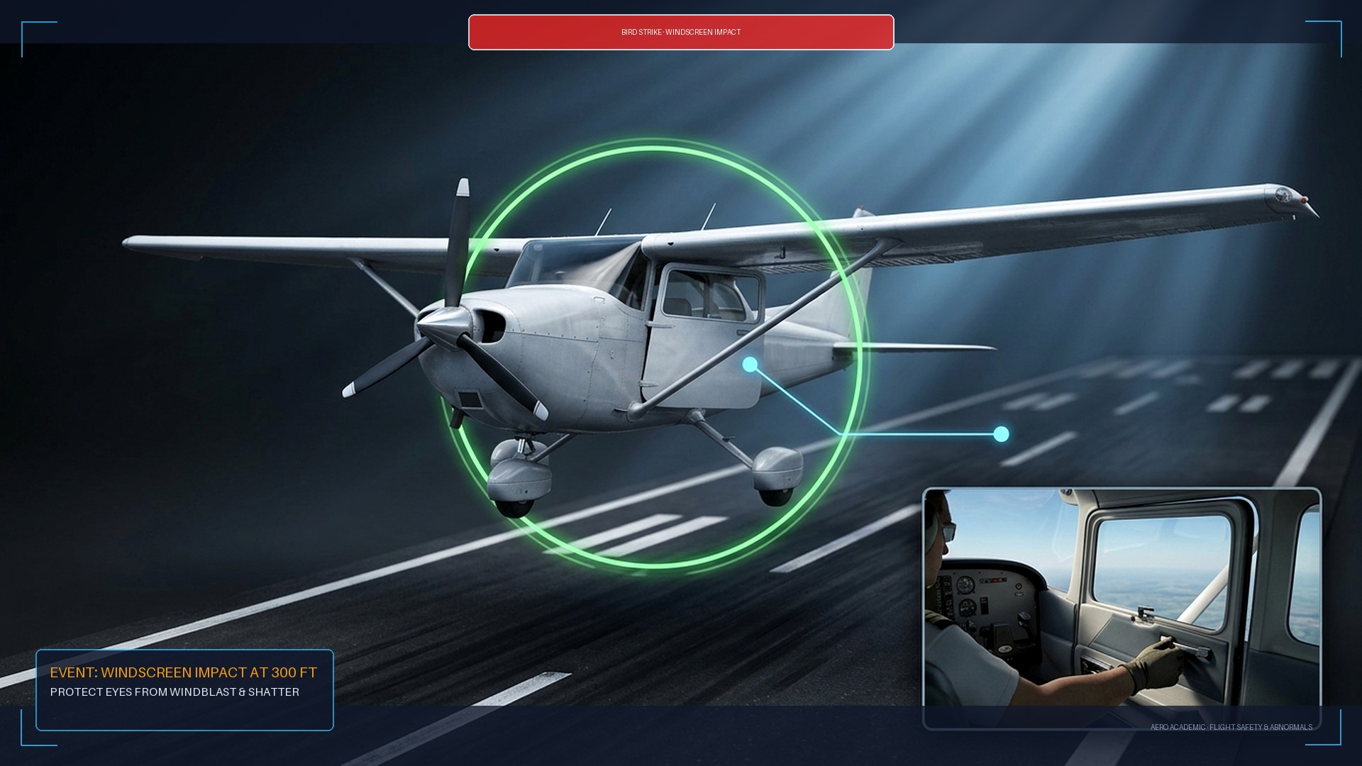 Windscreen Bird Strike & Cockpit Depressurisation
