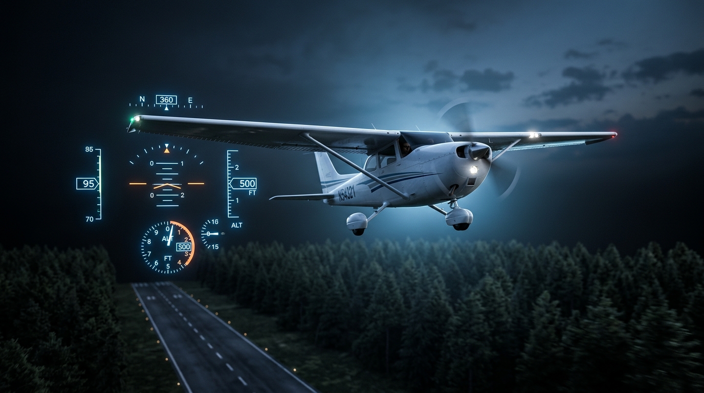 Partial Engine Power Loss at 500ft AG