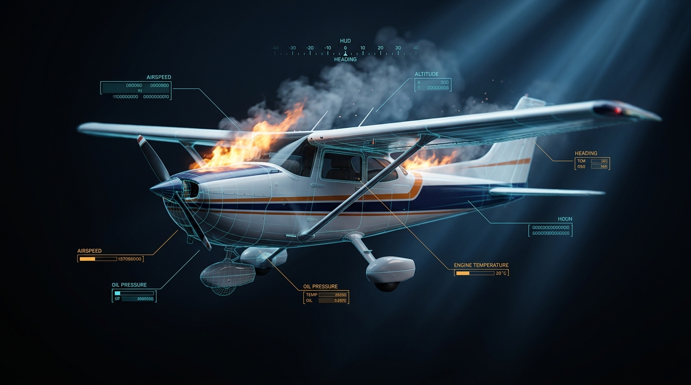 engine fire in flight