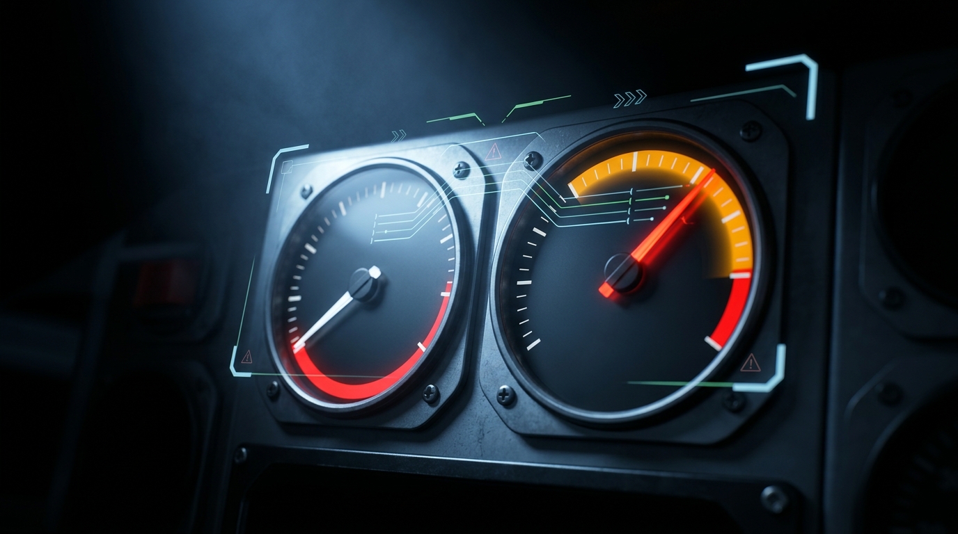 Zero Oil Pressure Indication in Flight Plate 2