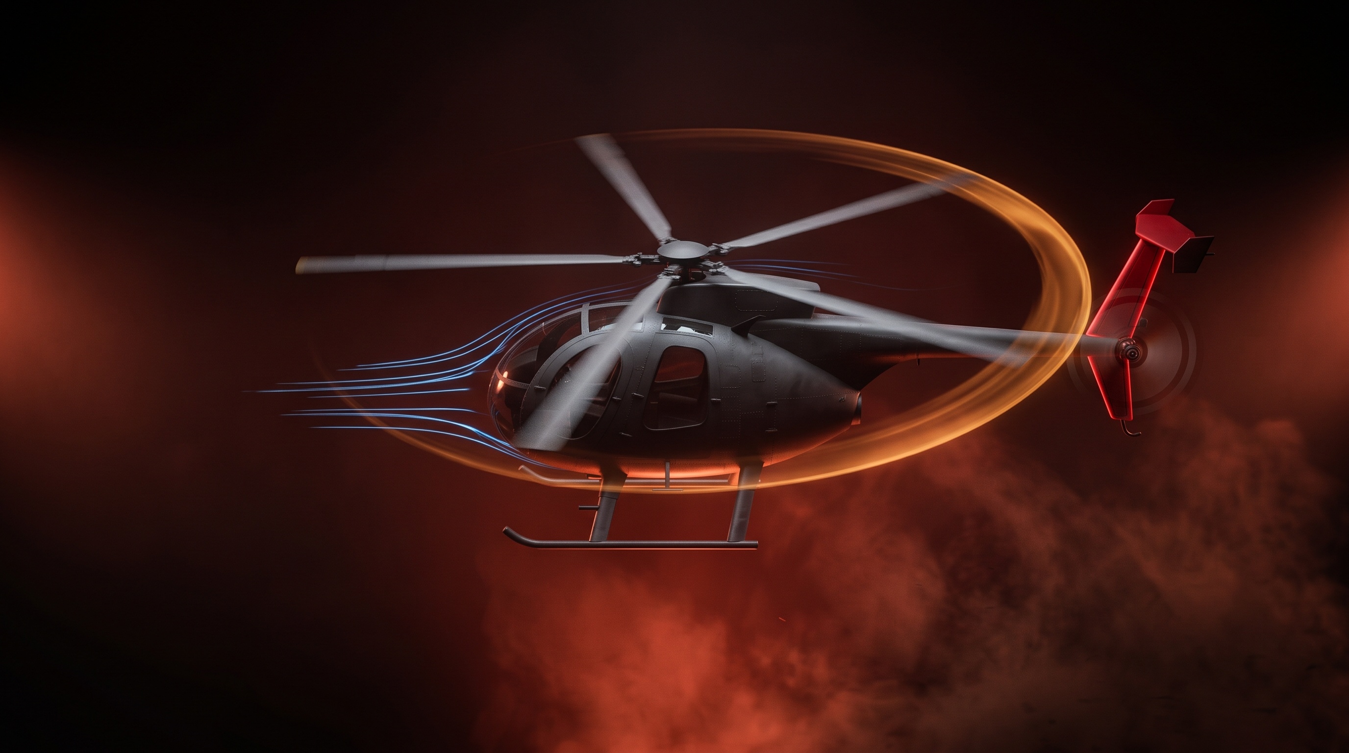 Helicopter Loss of Tail Rotor Effectiveness (LTE) & Failure Spin Plate 3