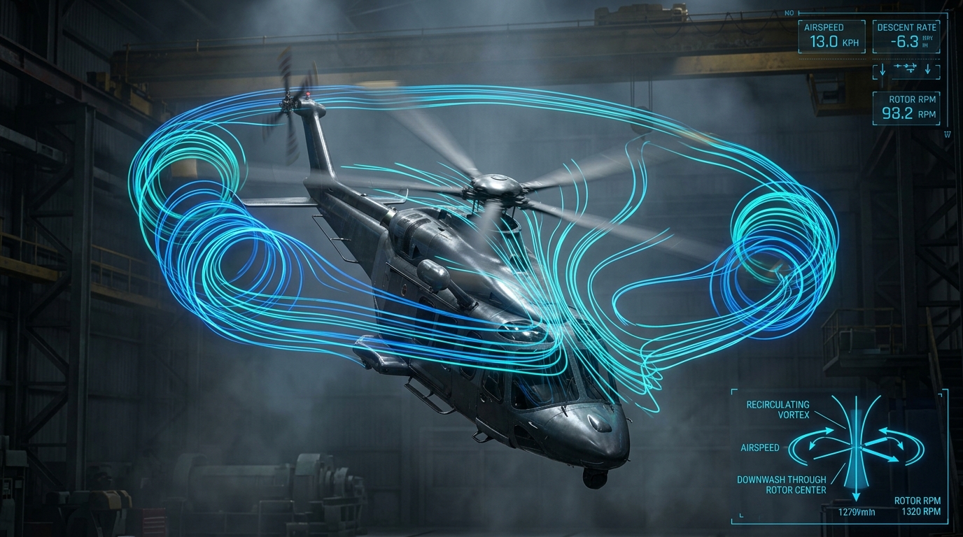 Helicopter Vortex Ring State (Settling With Power)