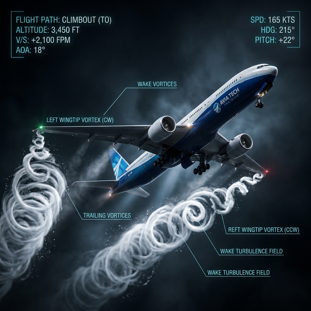 Heavy Aircraft Wake Turbulence & Wingtip Vortex Separation